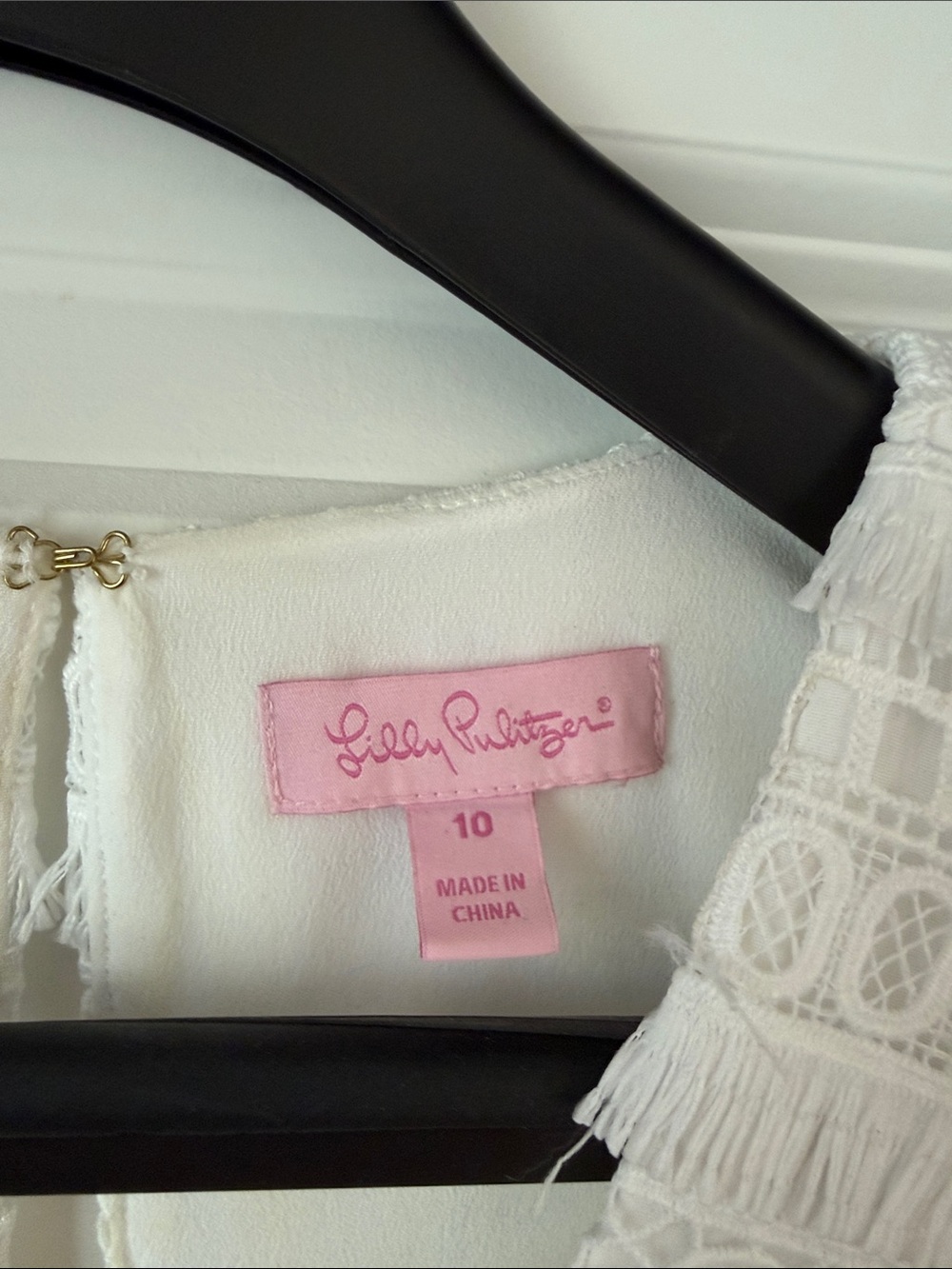 Lilly Pulitzer White Lace Midi Shift Dress - Picture 4 of 6